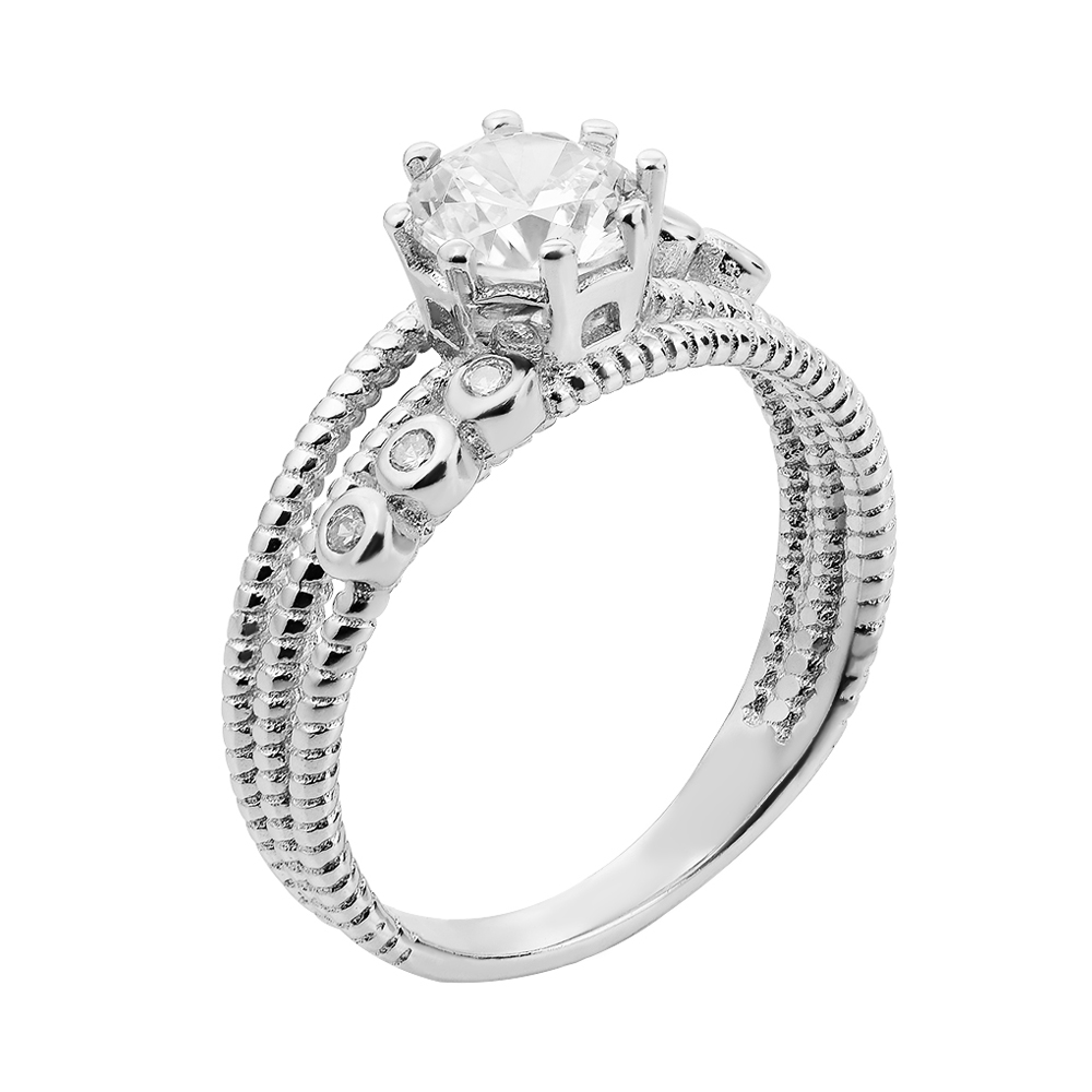 

Серебряное кольцо с фианитами 000127121 16 размера