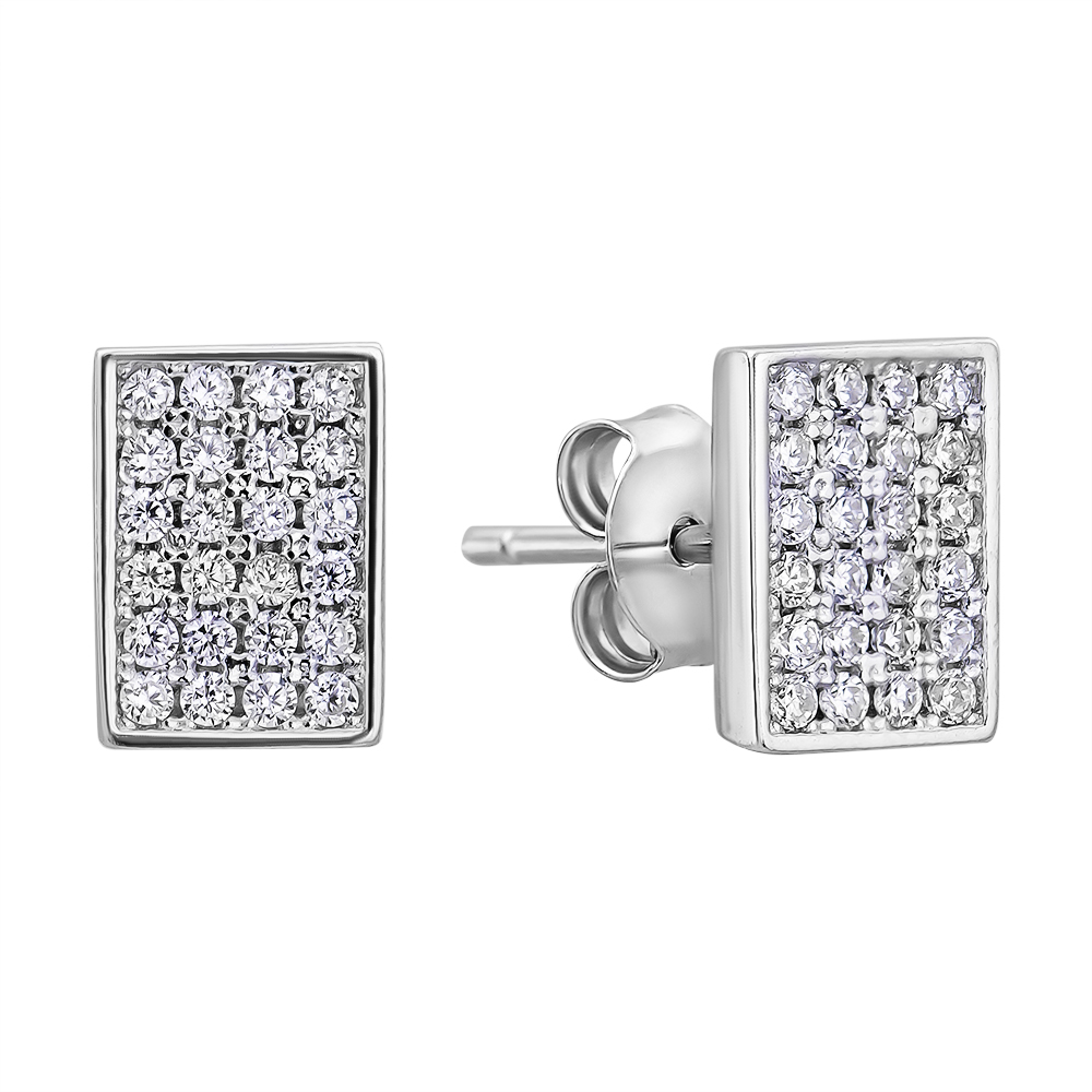 

Серебряные серьги с фианитами 000132568