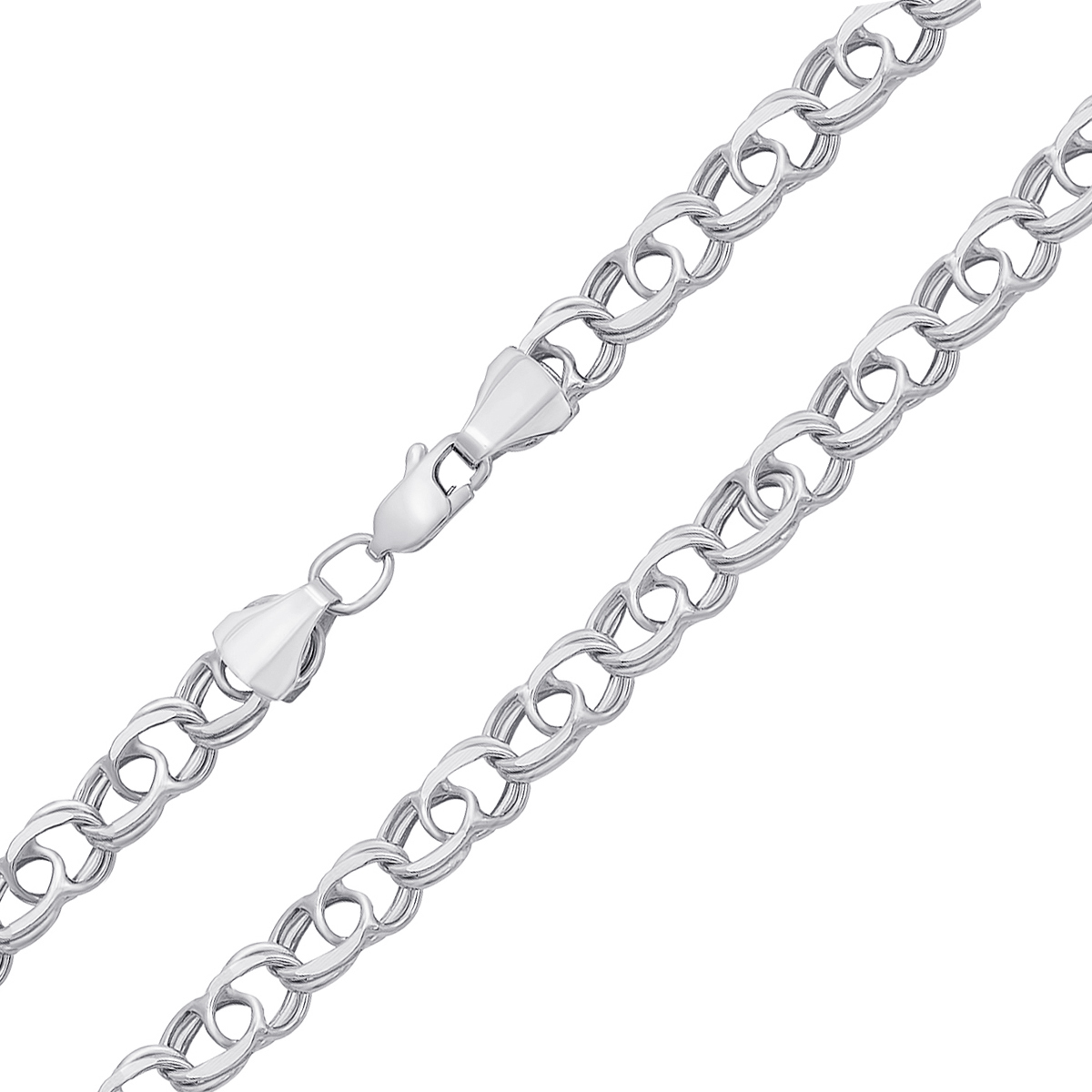 

Серебряная цепочка в плетении бисмарк 000123158 50 размера