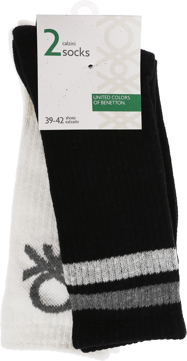 

Комплект носков 2 пары United Colors of Benetton 43/46 черный 8032846567517