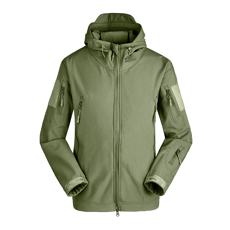 

Тактическая куртка Soft Shell Lesko A001 Green 4XL для мужчин водонепроницаемая