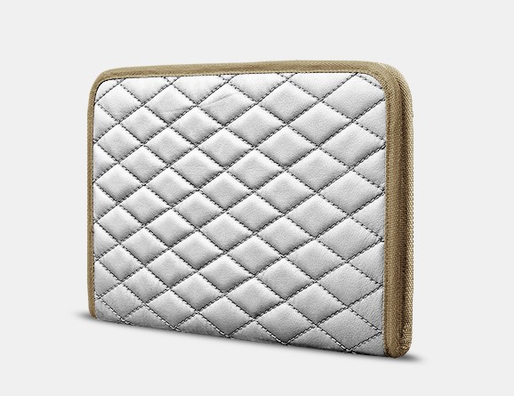 

Органайзер для документов А4 от Carbag Белый с серой строчкой и бежевой окантовкой