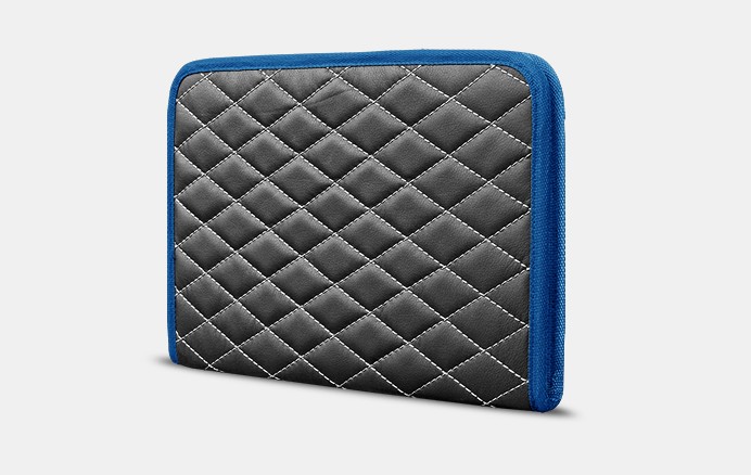

Органайзер для документов А4 от Carbag Серый с белой строчкой и синей окантовкой