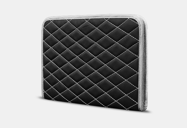 

Органайзер для документов А4 от Carbag Черный с белой строчкой и белой окантовкой