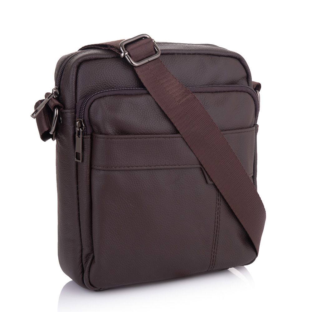 

Сумка кожаная мужская Buffalo Bags 20х22,5х5,5 см Фиолетовый