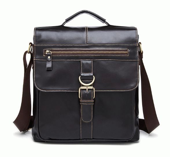 

Сумка кожаная мужская Buffalo Bags 34х29х6 см Коричневый