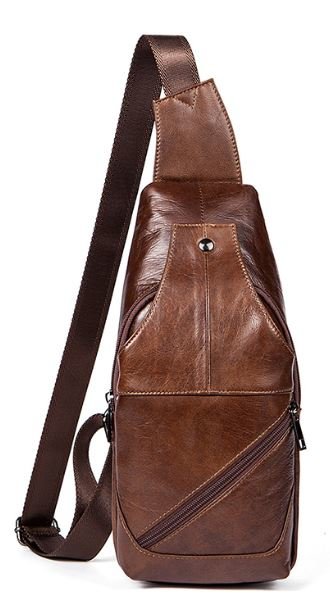 

Сумка кожаная мужская Vintage 14х32х7,5 см Коричневый