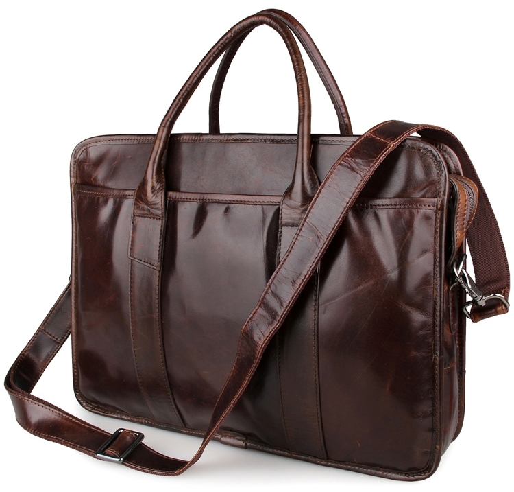 

Сумка кожаная мужская Vintage 39,5х30х9 см Коричневый