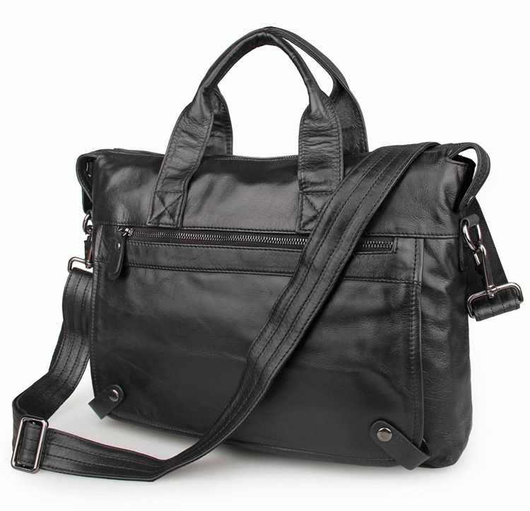 

Сумка кожаная мужская Buffalo Bags 39,5х30,5х7,5 см Черный