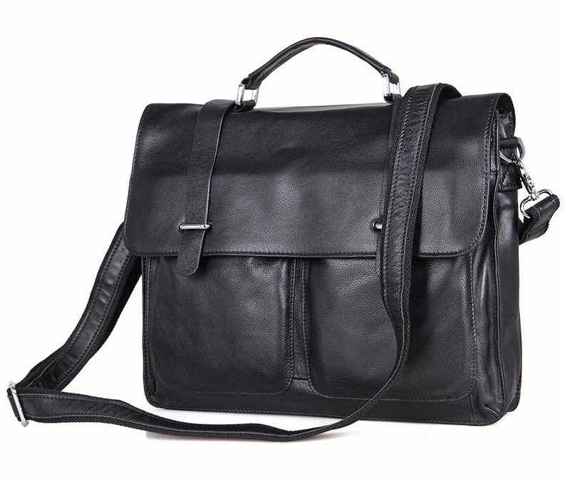 

Кожаный портфель мужской Buffalo Bags 38х29х6,5 см Черный