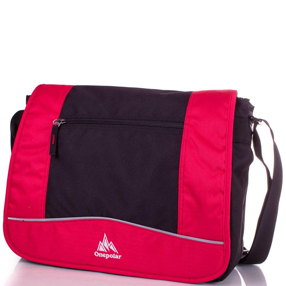 

Сумка спортивная мужская Onepolar 37х28х11 см Красный
