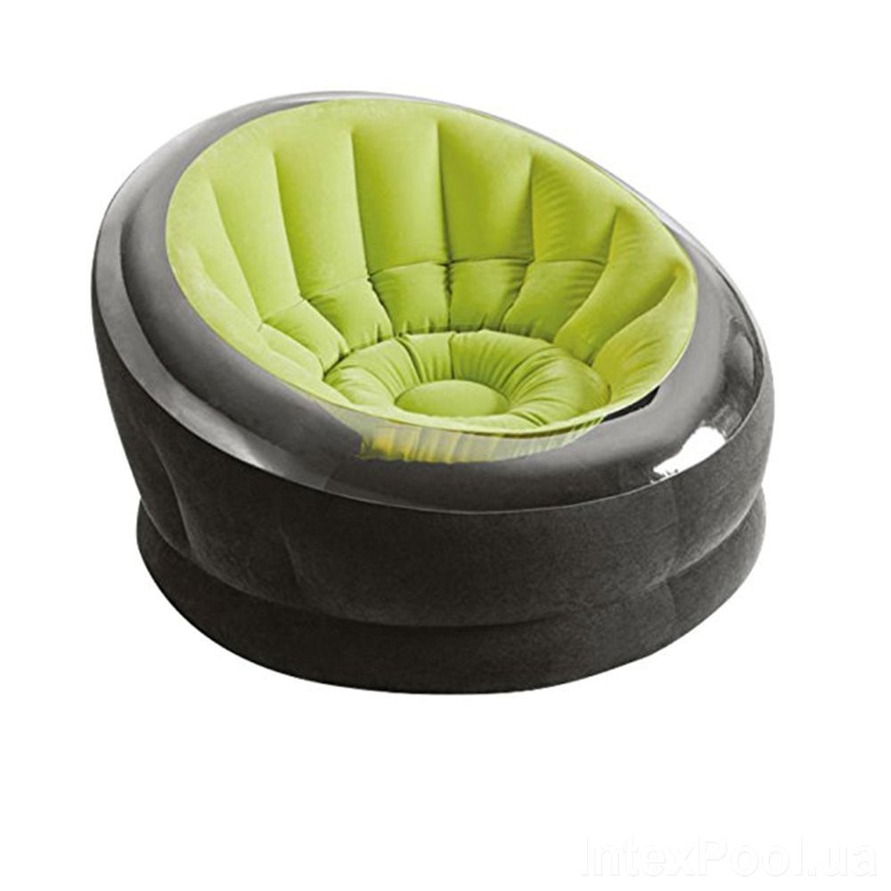 

Кресло надувное флокированное 112х109х69 Intex 66582 Empaire Chaire