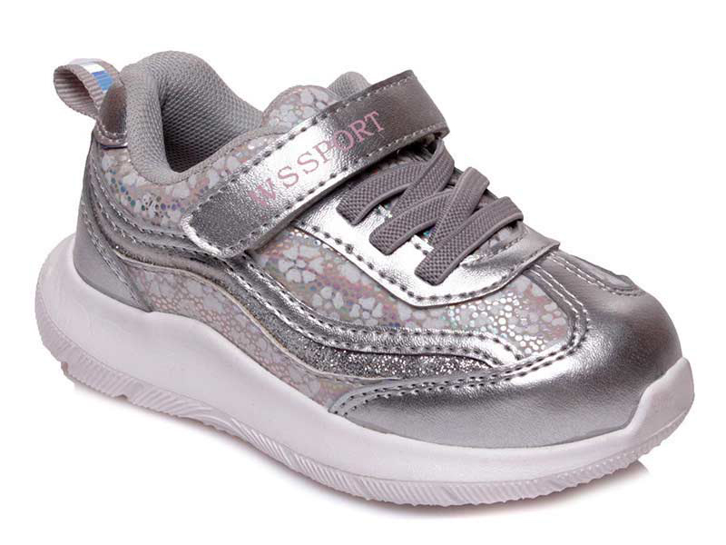 

Детские кроссовки деми Weestep 53178 S (22-26)-ASW для девочки Серый р.24 (15,5 см.)