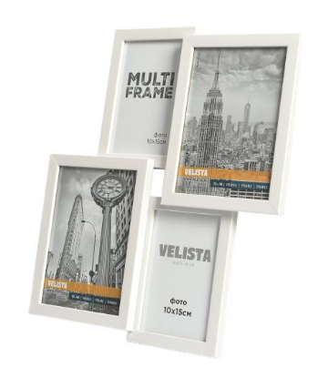 

Мультирамка на 4 фото Velista 33,5 х 38,5 см (15W-6003v)