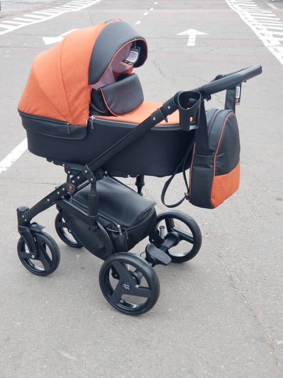 

Детская коляска 2в1 Baby Pram Almondo Orange/Black