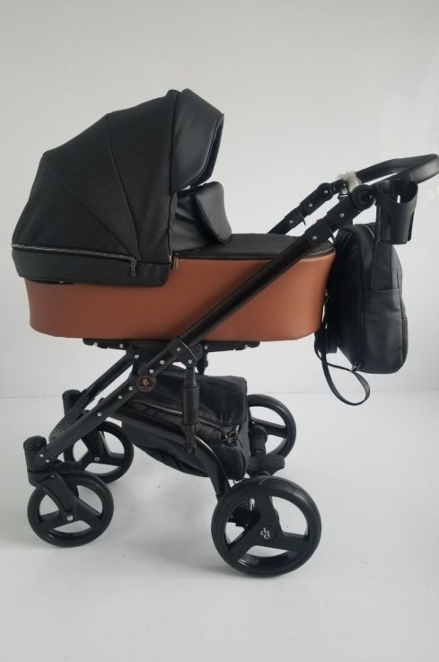 

Детская коляска 2в1 Baby Pram Almondo Black/Orange