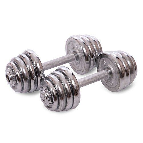 

Гантели разборные хромированные KIS TA-8209 FDSO 12,5кг пара Серебряный (56508015)