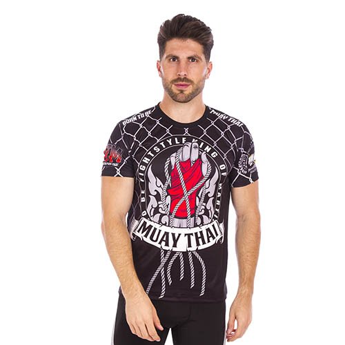 

Футболка мужская Muay Thai SL18SUB FDSO L Черно-серо-красный