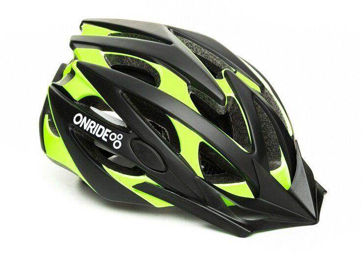 

Шолом ONRIDE CROSS black-green matt M(55-58), модель MV29, колір козирка Black, колір лого White