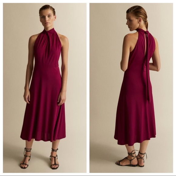

Сукня Massimo Dutti 6606/546/669SK XS малиновий