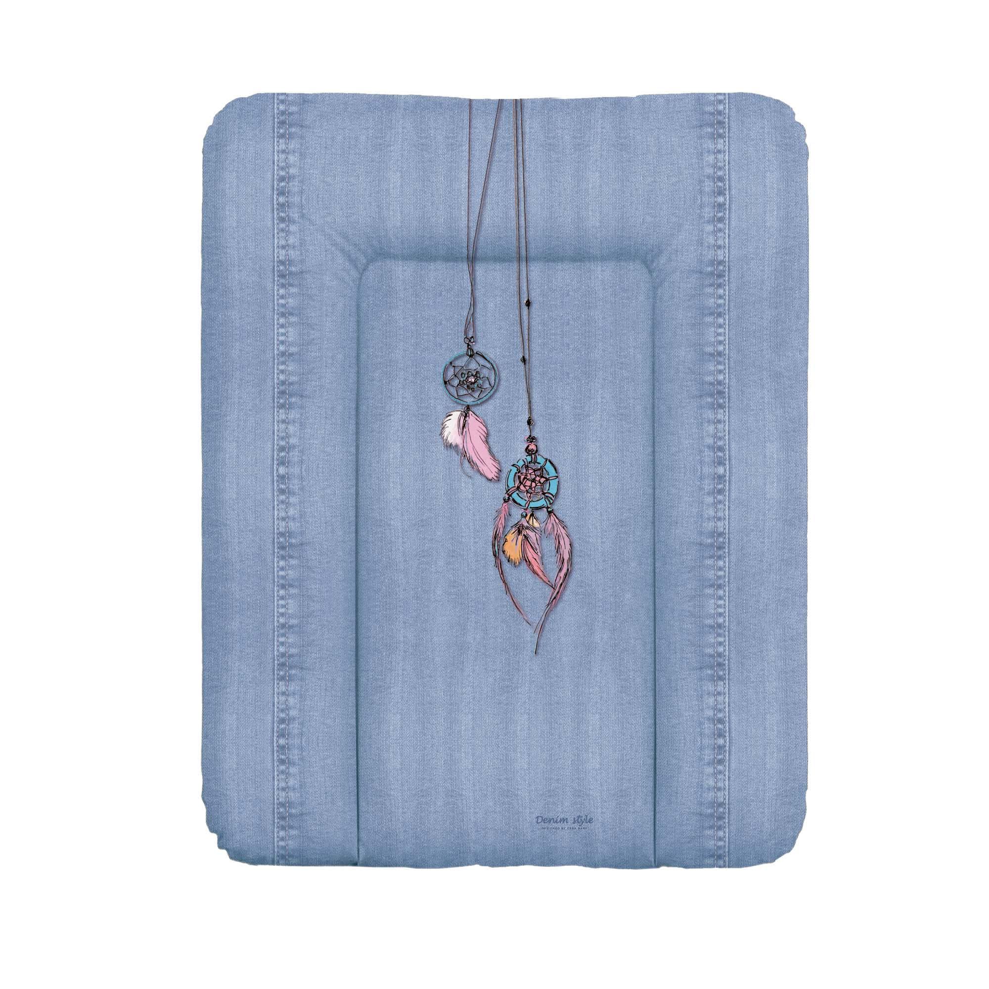 

Детский пеленальный матрас на комод непромокаемый Ceba baby Denim Style Dream Catcher 50x70 см., голубой