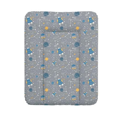 

Пеленальный детский матрас на комод непромокаемый Ceba Baby Космос 50x70 см, серый