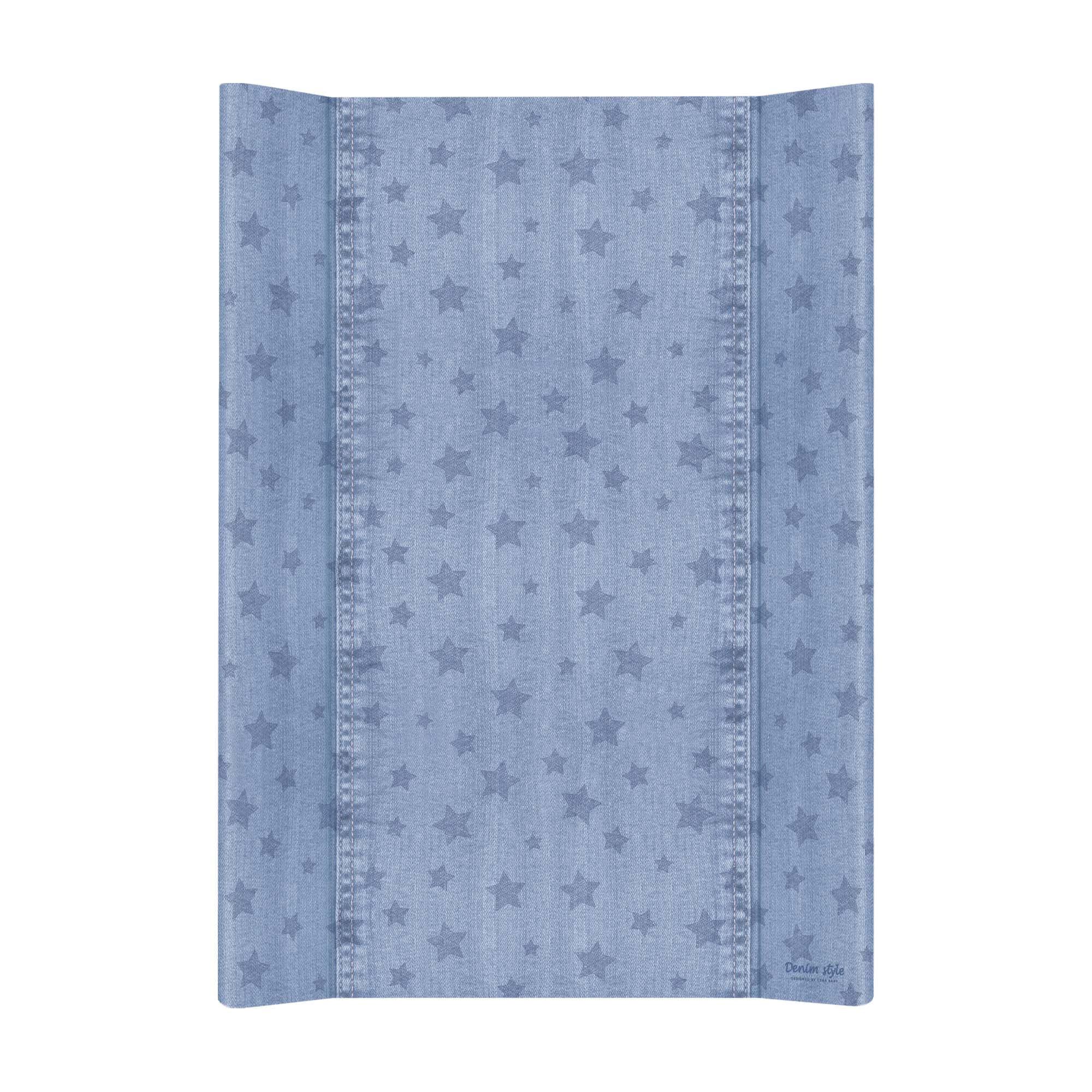 

Пеленальная доска для ребенка на комод кроватку переносная Cebababy Denim Style Stars 50x70 см., голубая