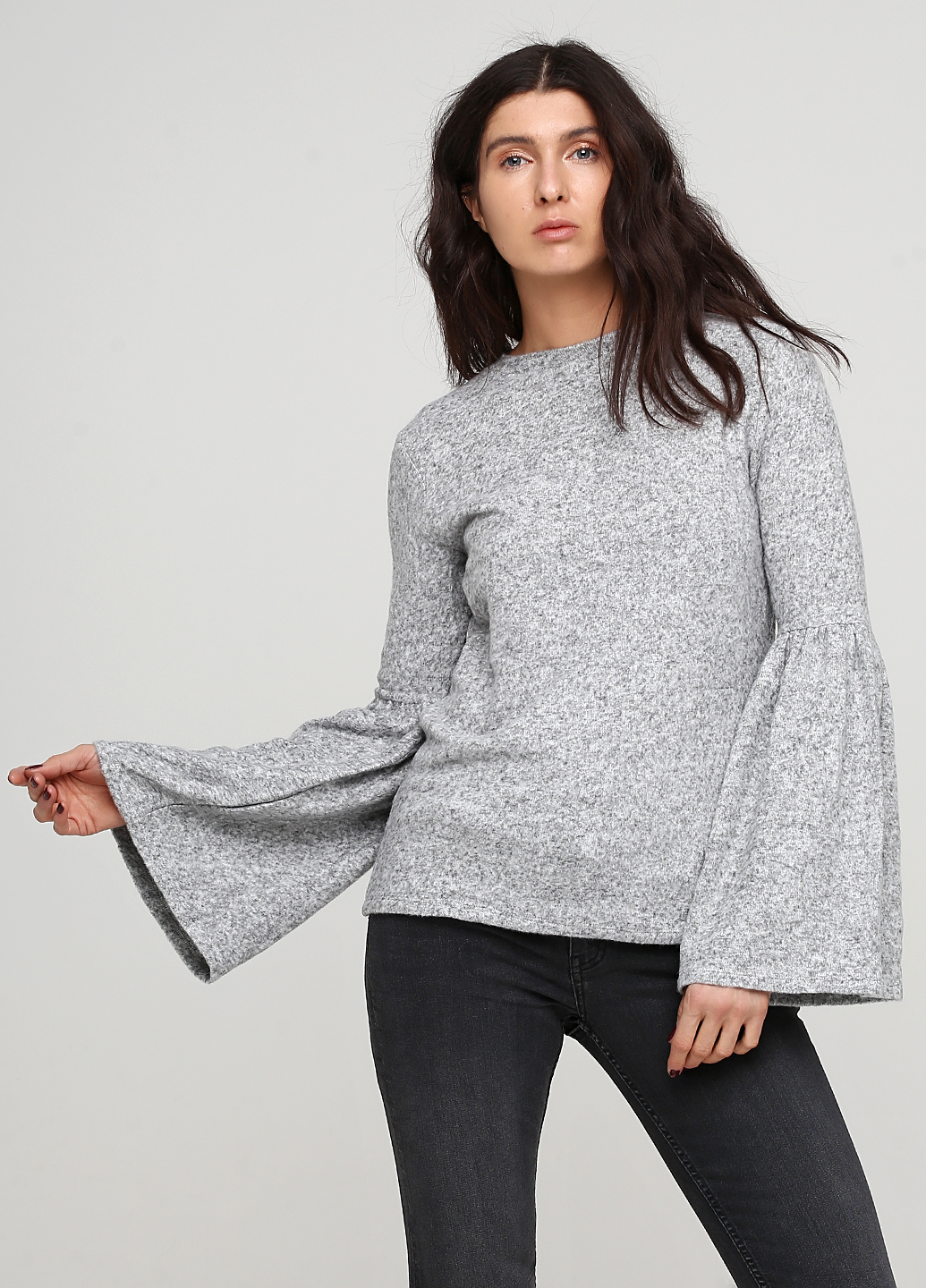 

Джемпер H&M S Серый 0581148_шир.рук