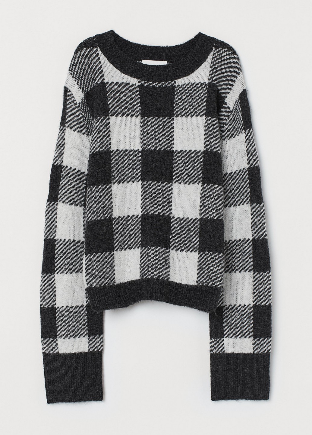 

Джемпер H&M M Белый 0763282_т.сер.клет_01