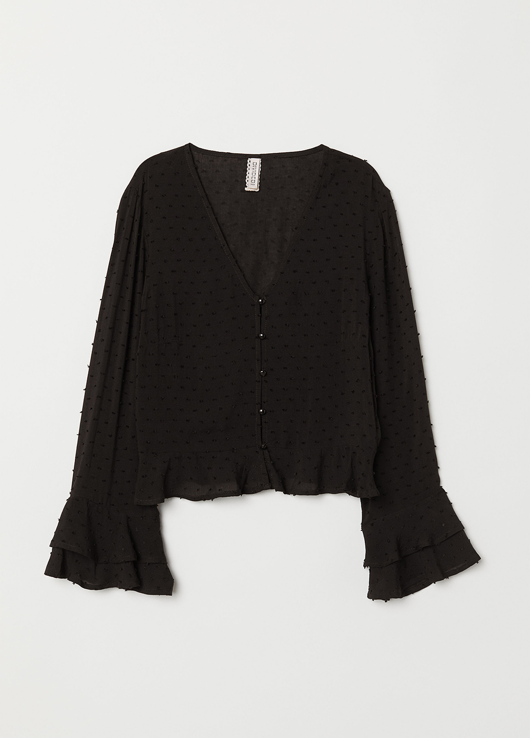 

Блуза H&M 32 Черный 0669807_черн