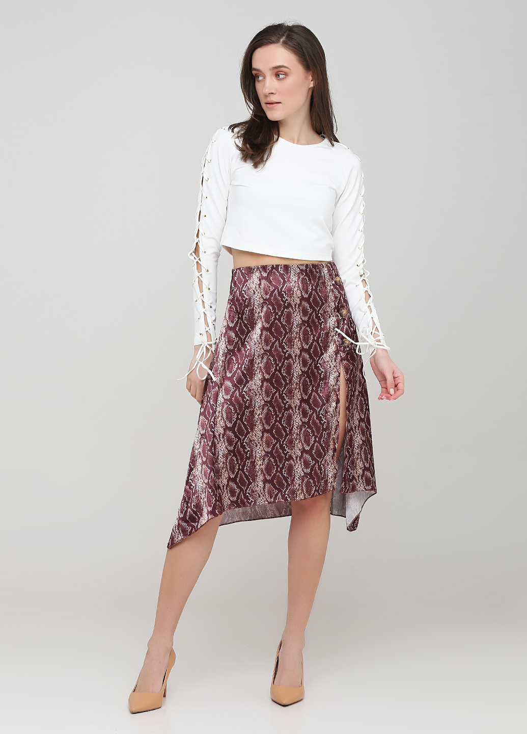 

Юбка boohoo  Коричневый LY1099736_змеин.кож, Юбка boohoo 36 Коричневый LY1099736_змеин.кож