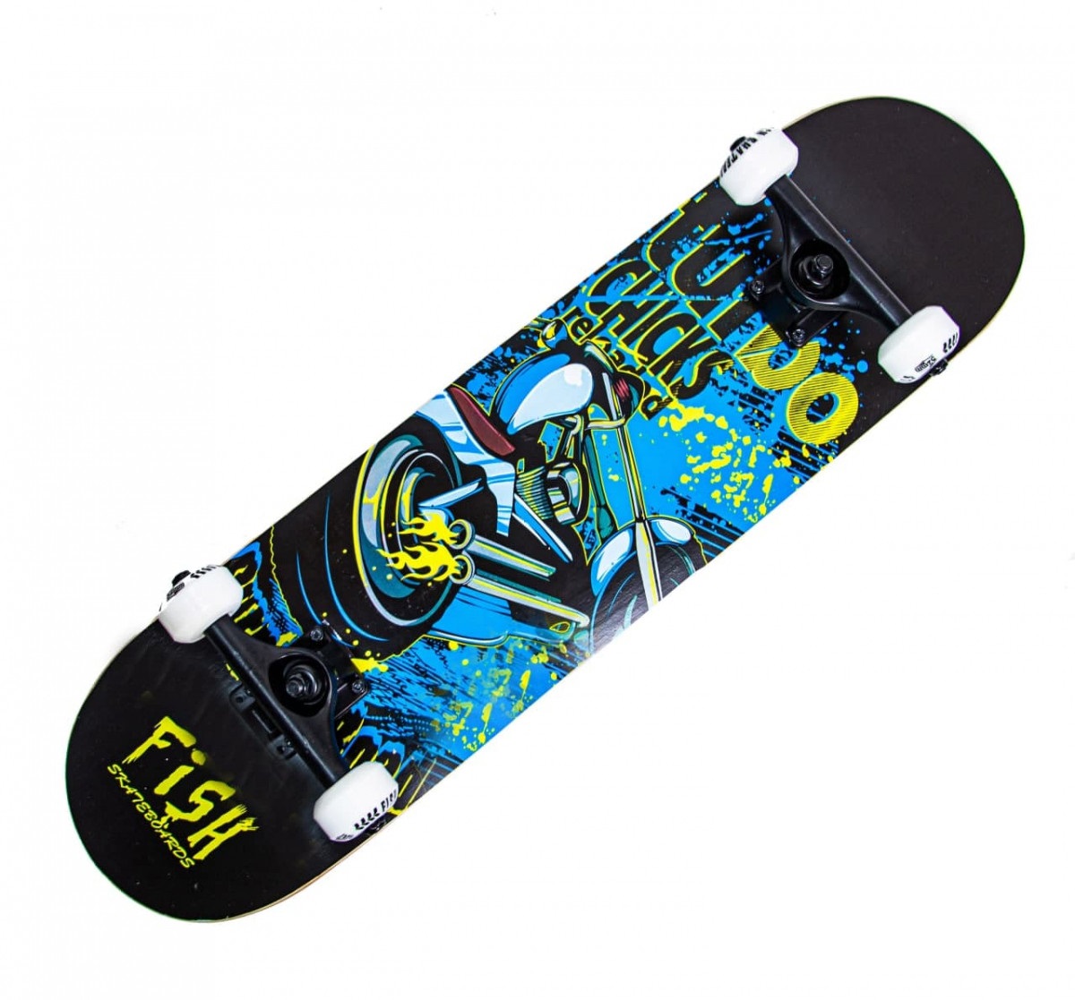 

Скейтборд Fish Skateboards деревянный с рисунком 31", "Turbo"