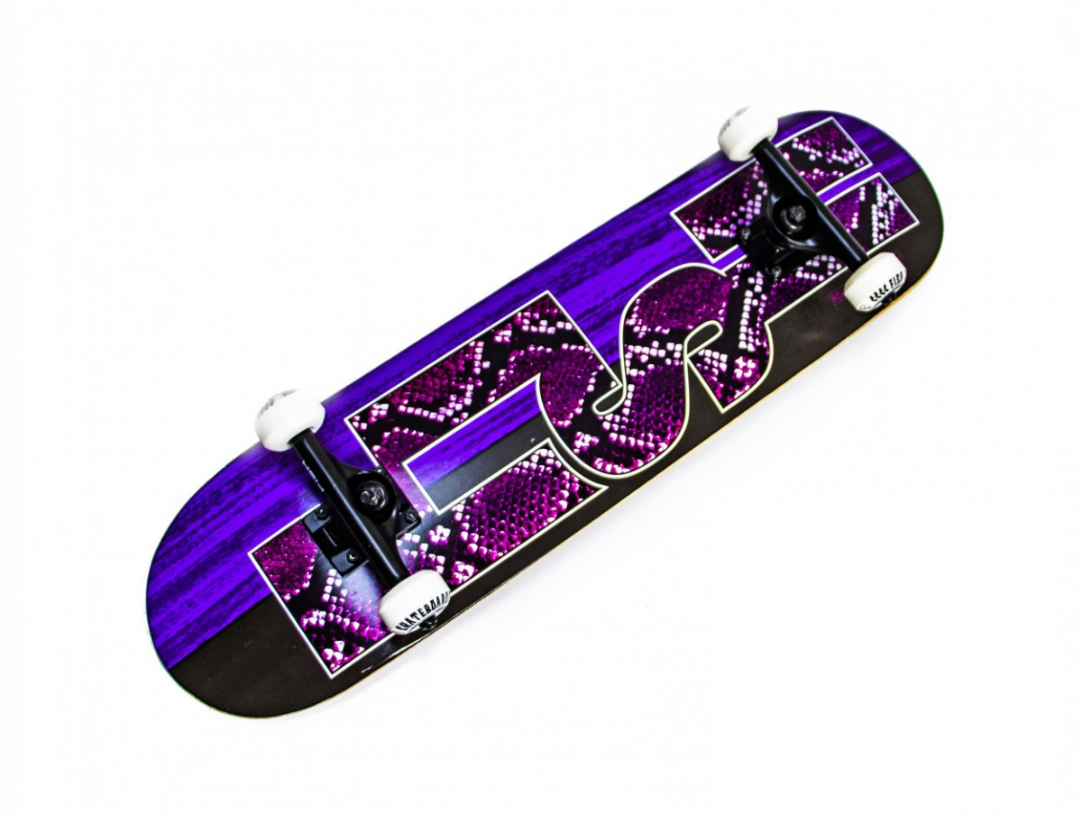 

Скейтборд Fish Skateboards деревянный с рисунком 31", Snake Skin