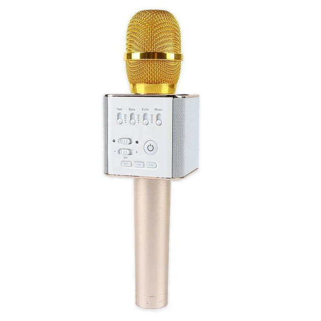 

Портативный караоке микрофон UTM Q9 с чехлом Gold 622