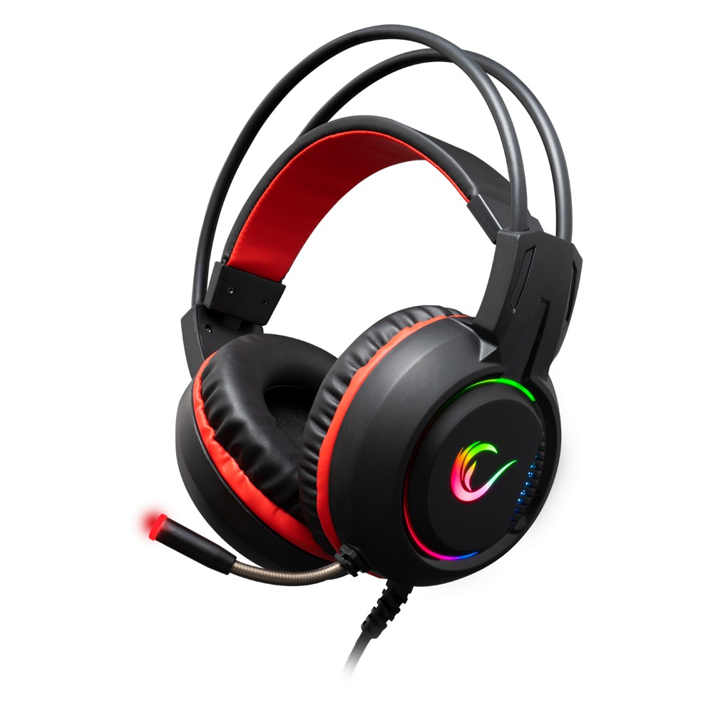 

Наушник Rampage RM-K25 LUNATIC PRO Black + Red (7.1 Surround Sound/RGB Lighting)