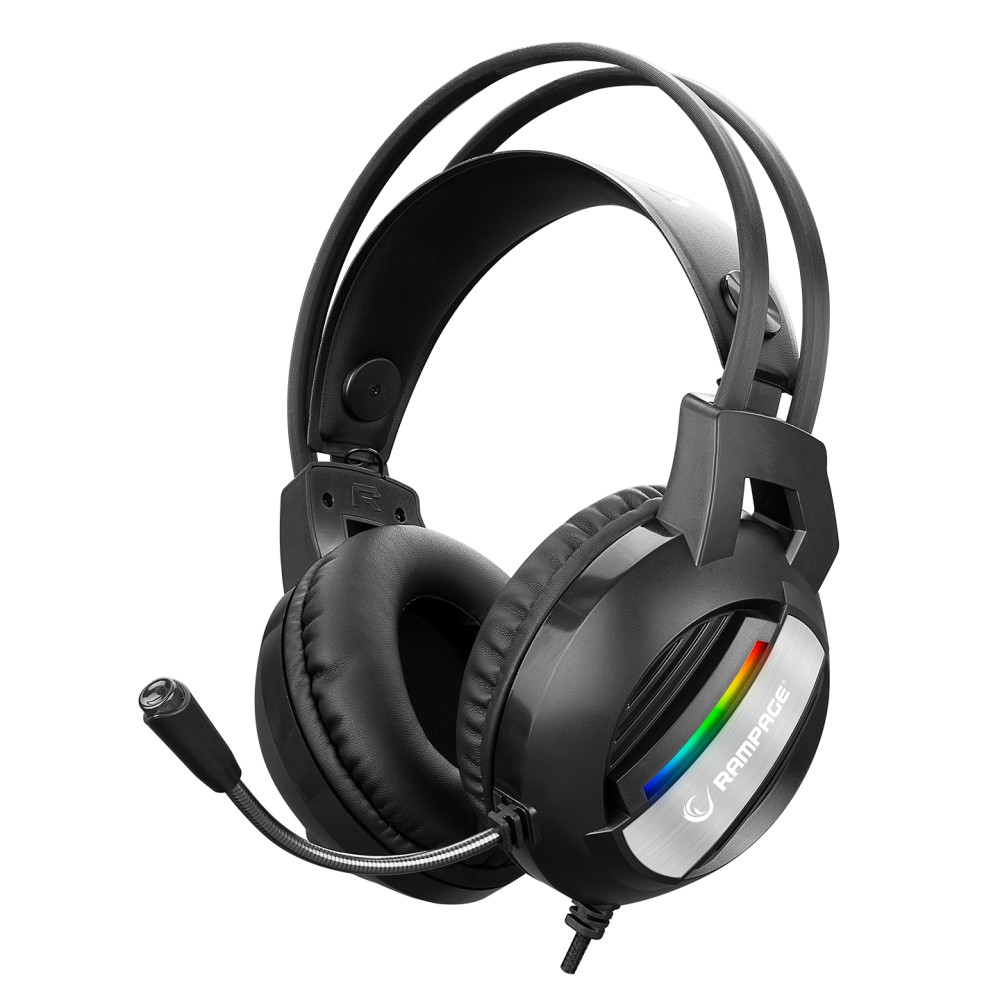 

Наушники Rampage RM-K71 LINE Black (Rainbow Lighting)