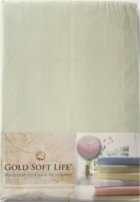 

Простынь трикотажная на резинке Gold Soft Life Terry Fitted Sheet 160x200 +25 см ментоловая (ts-02038)