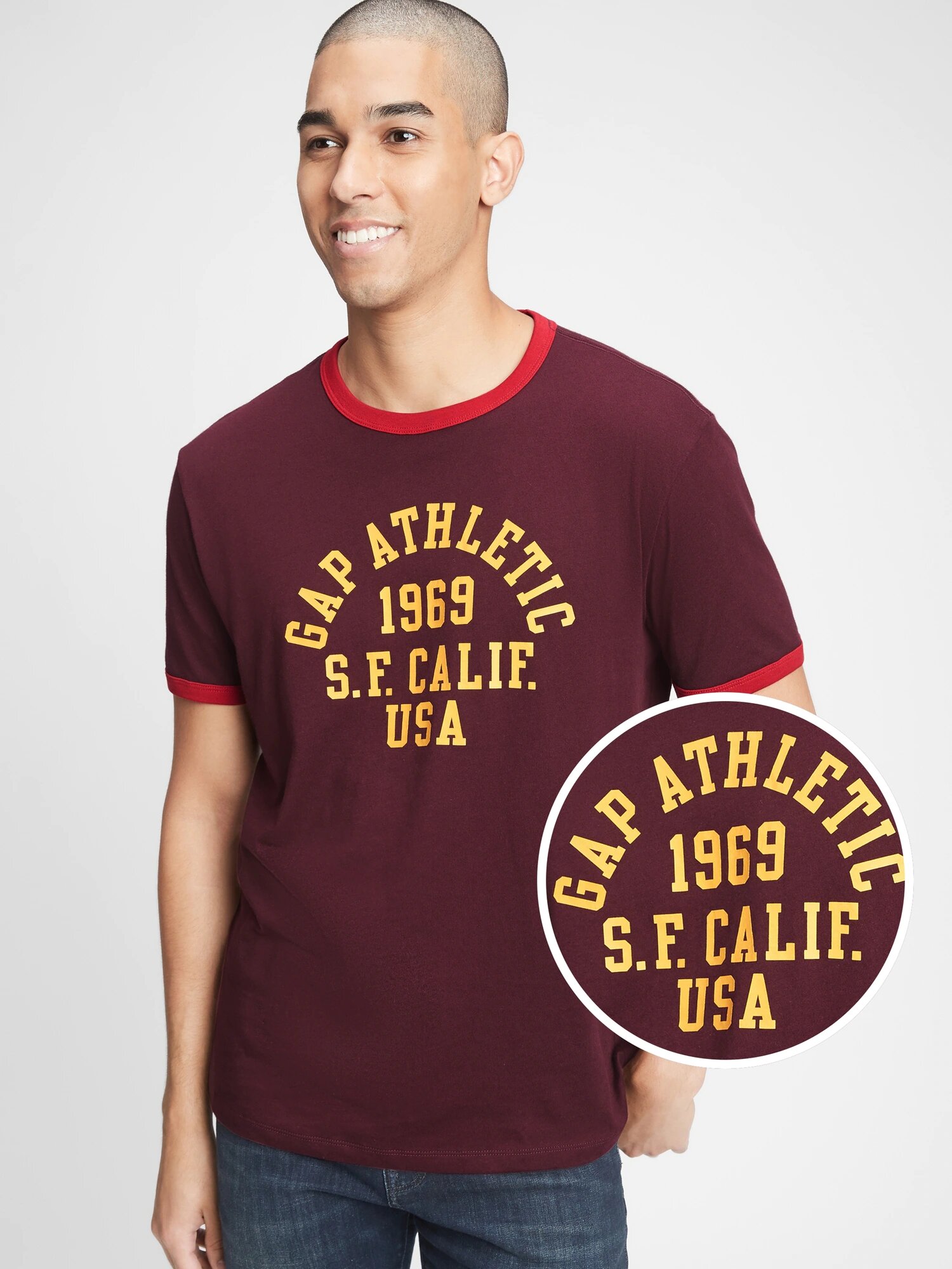 

Футболка GAP art851119 (Бордовый, размер XXL)