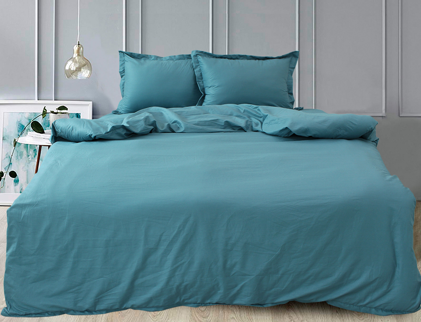 

Комплект постельного белья ТАГ Семейный Сатин люкс постільна білизна 260x245 см Простынь классическая Blue Sea Wave