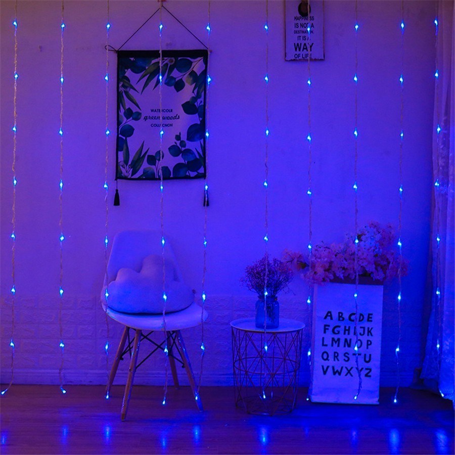 

Гирлянда штора водопад Shine 3*2 метра занавес 280LED синяя