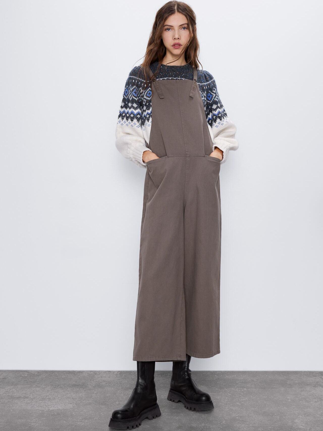 

Полукомбинезон Zara 8690/953/737-ACXI M Темно-бежевый