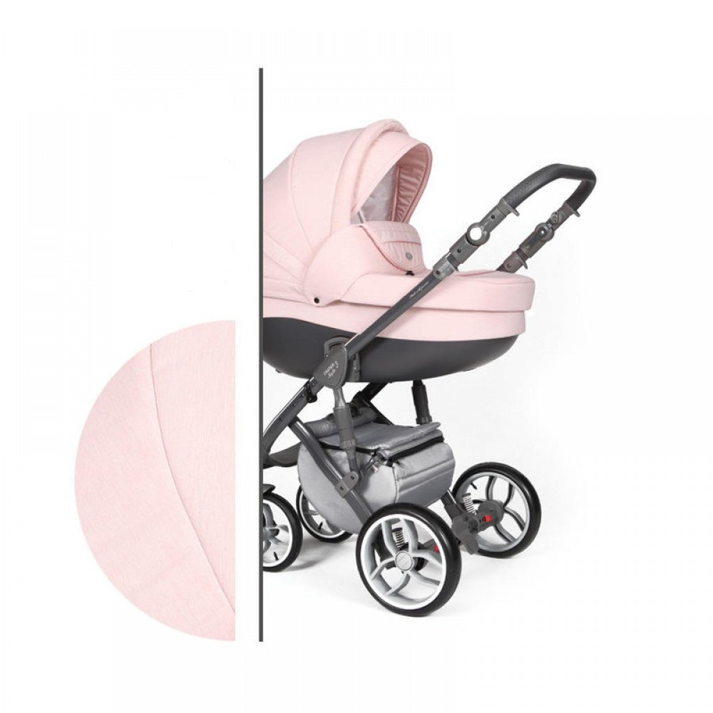 

Коляска универсальная 2 в 1 Baby Merc Faster Style 3 Flll/91A Розовый с дождевиком и матрасом + москитная сетка, чехлы и сумка для мамы