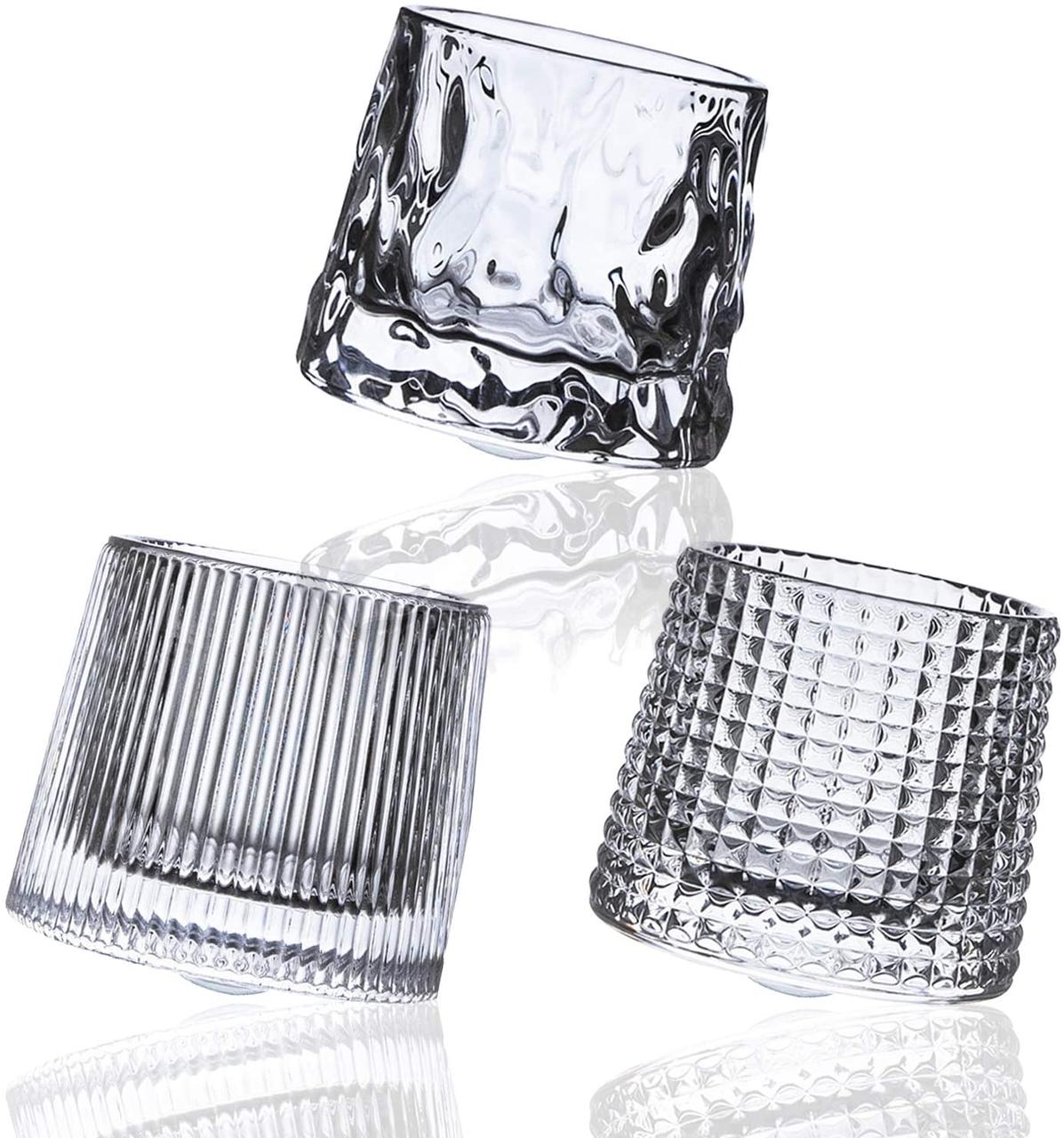 

Подарочный набор оригинальных вращающихся бокалов для виски Crystal Whiskey Glasses