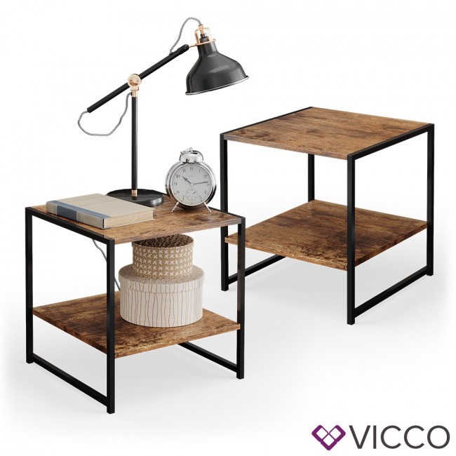 

Прикроватные тумбочки лофт, 2шт. Vicco Fyrk
