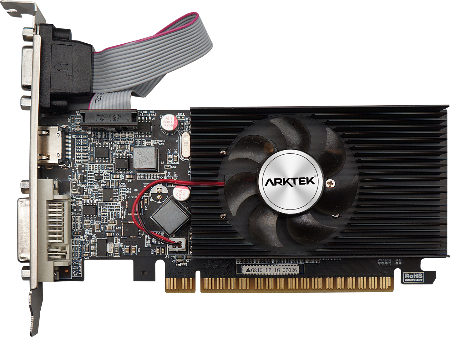 

Arktek PCI-Ex GeForce GT 610 1024MB DDR3 (64bit) (810/1000) (VGA, DVI, HDMI) (AKN610D3S1GL1)