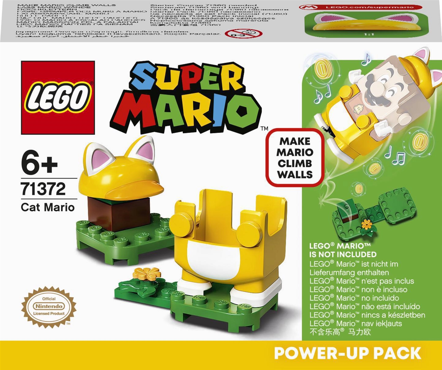 

Конструктор LEGO Super Mario Марио-кот набор усилений 11 деталей (71372)