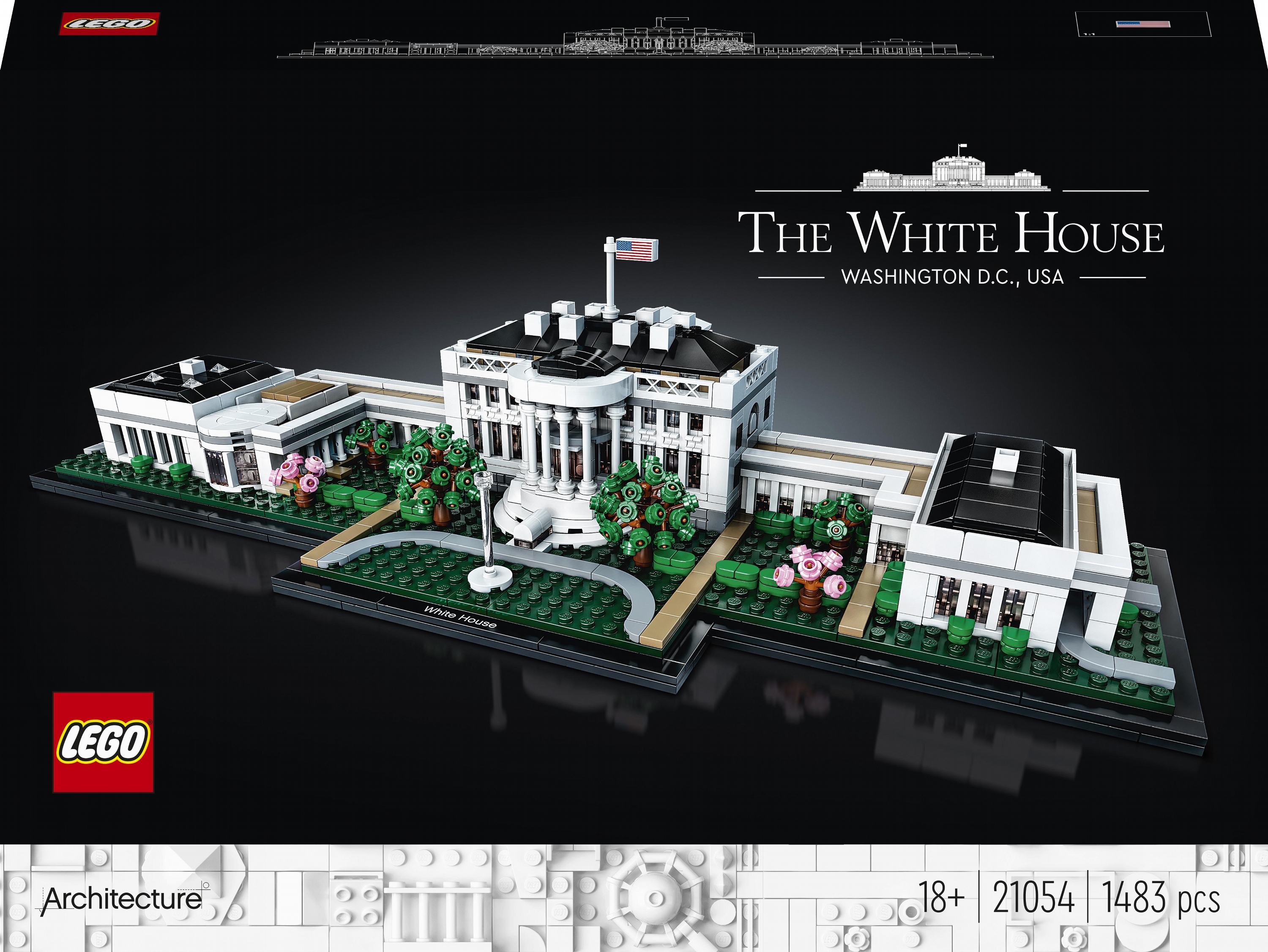 

Конструктор LEGO Architecture Белый дом 1483 детали (21054)