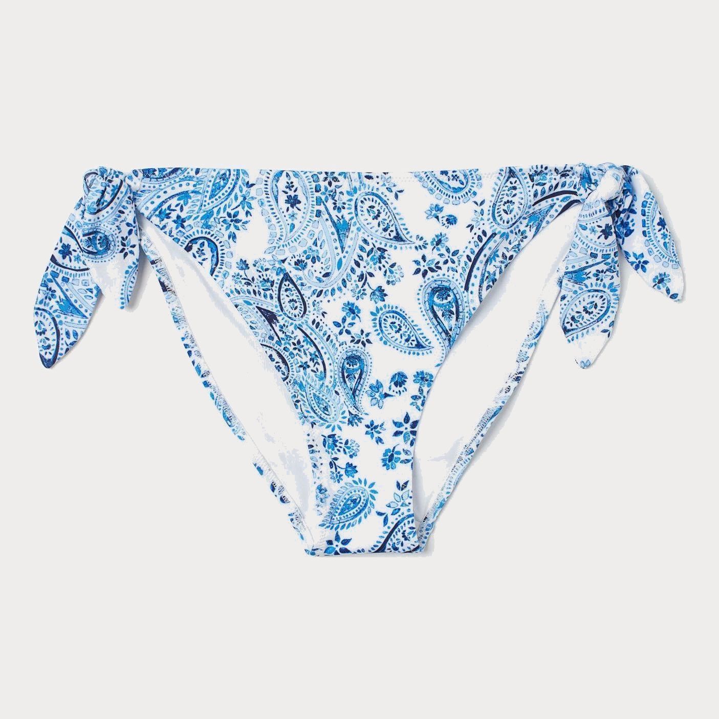 

Нижняя часть купальника H&M 7077049-ACSA 40 Белая в синие узоры