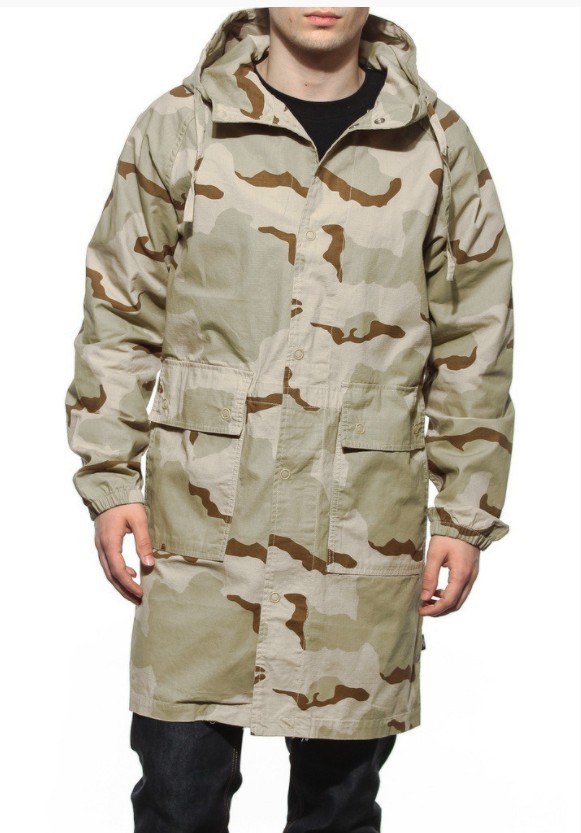 

Куртка плащ Stussy Light Ripstop Hooded Jacket Размер М Камуфляж с бежевым