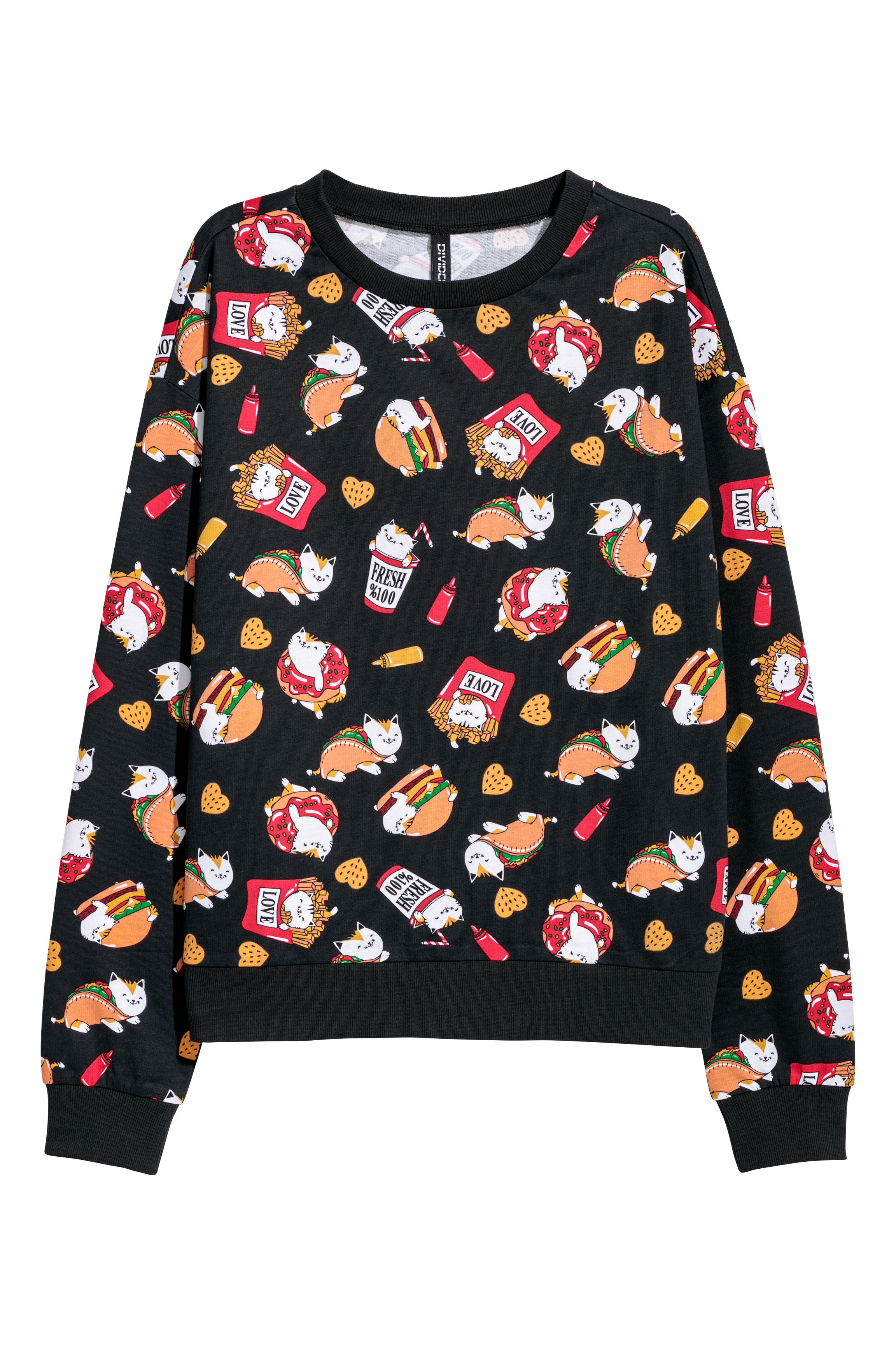 

Свитшот H&M 0570474 XS узор